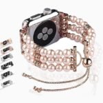 A band Fashion pearl bracelet cuff Strap for series 7 6 5 4